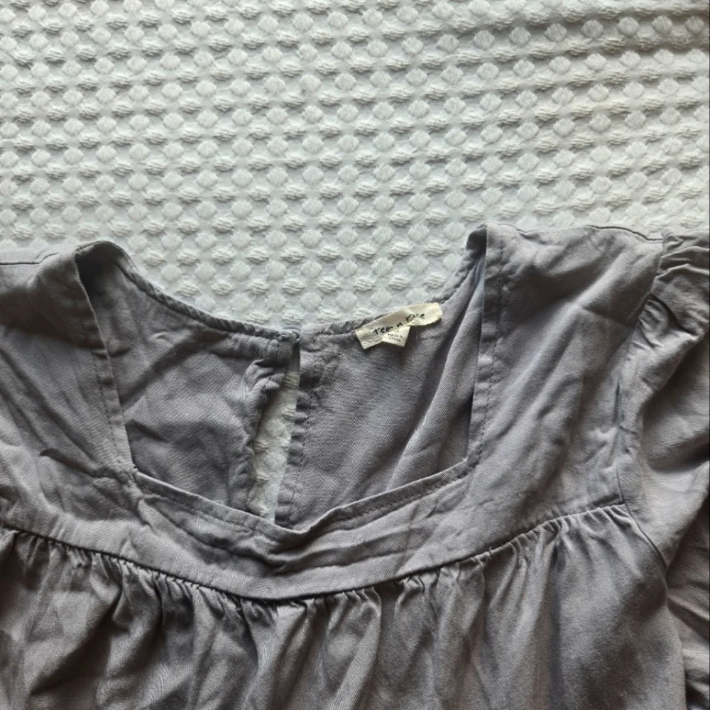 Tea N Rose. Blueish Grey Tiered Maxi Dress Size S - Picture 3 of 8